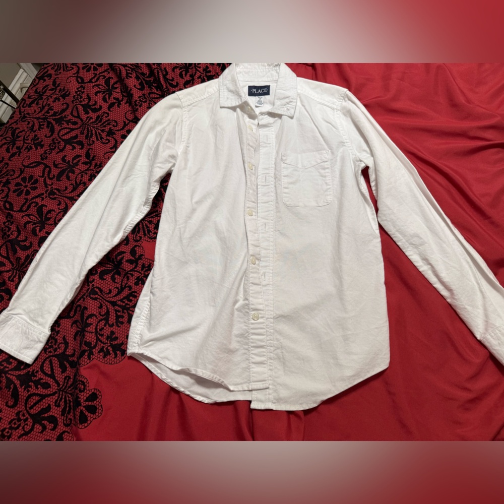 Place White Button-Down Shirt